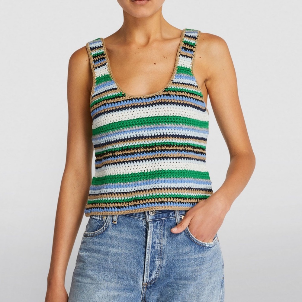 FRAME multi crochet tank top